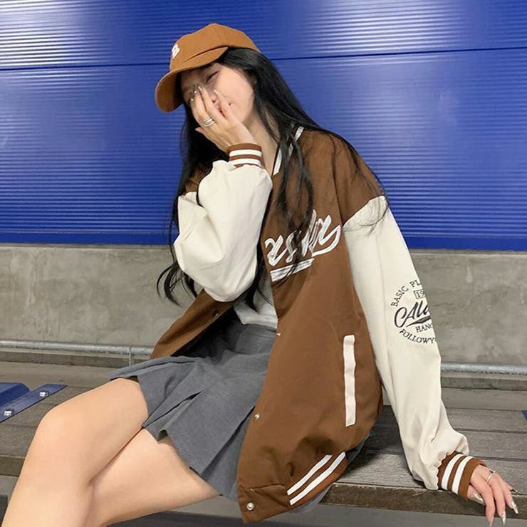 スタジャン スタジアムジャンパー ブルゾン[品番:TOPW0000488 スタジャン スタジアムジャンパー ブルゾン[品番:TOPW0000488