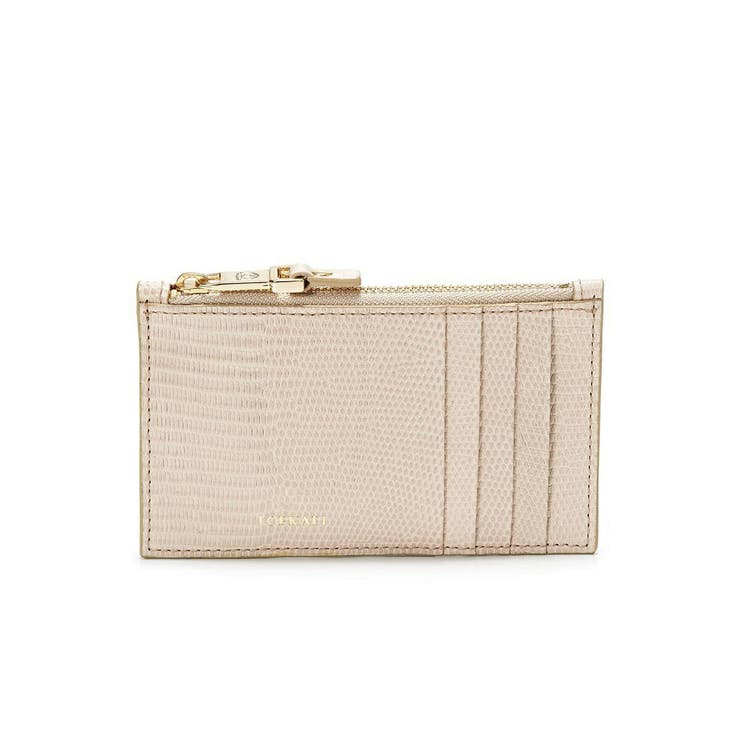 ペールベージュ | イタリアンレザー リザード型押し フラグメントケース LUCIA | TOPKAPI