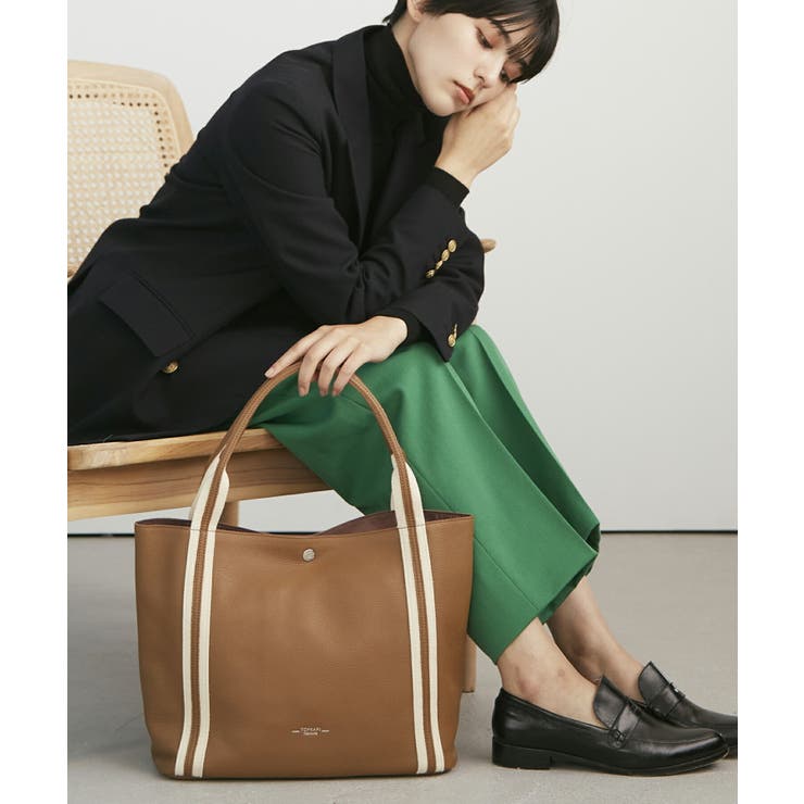 美品　トプカピ TOPKAPI ソフトシュリンク テープコンビ A4 トート TOPKAPI(トプカピ)のソフトシュリンク テープコンビ A4 トート