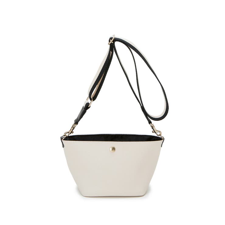 クリーム | スコッチグレイン プレーン 2トーンテープ ショルダー バッグ | TOPKAPI