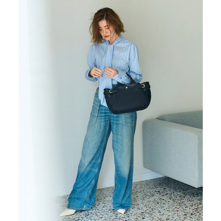 RIPPLE リプル ナイロン コンビ ベルト デザイン ミニ トートバッグ | TOPKAPI | 詳細画像4 