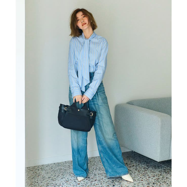 RIPPLE リプル ナイロン コンビ ベルト デザイン ミニ トートバッグ | TOPKAPI | 詳細画像5 