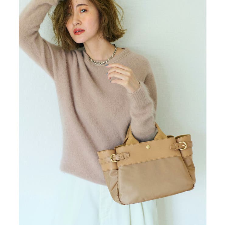 RIPPLE リプル ナイロン コンビ ベルト デザイン ミニ トートバッグ | TOPKAPI | 詳細画像6 