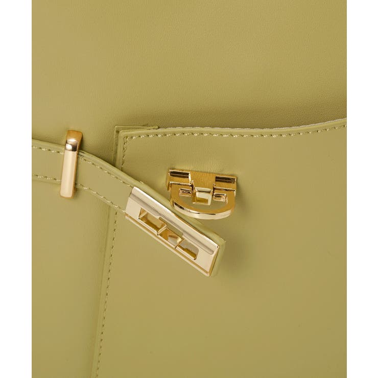 【TREASURE】ベルトデザイン レザー フラット ショルダーバッグ | TOPKAPI | 詳細画像12 