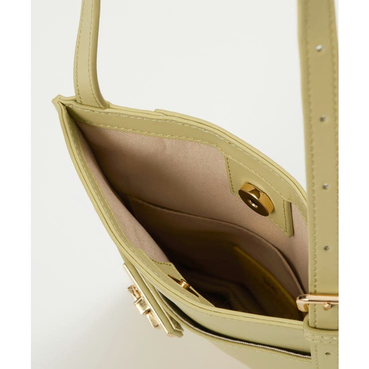 【TREASURE】ベルトデザイン レザー フラット ショルダーバッグ | TOPKAPI | 詳細画像15 