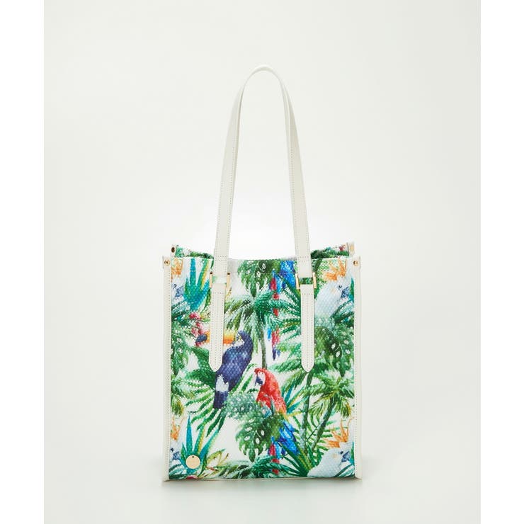 グリーン | 【TREASURE】メッシュ ダブルプリント A4 トートバッグ | TOPKAPI