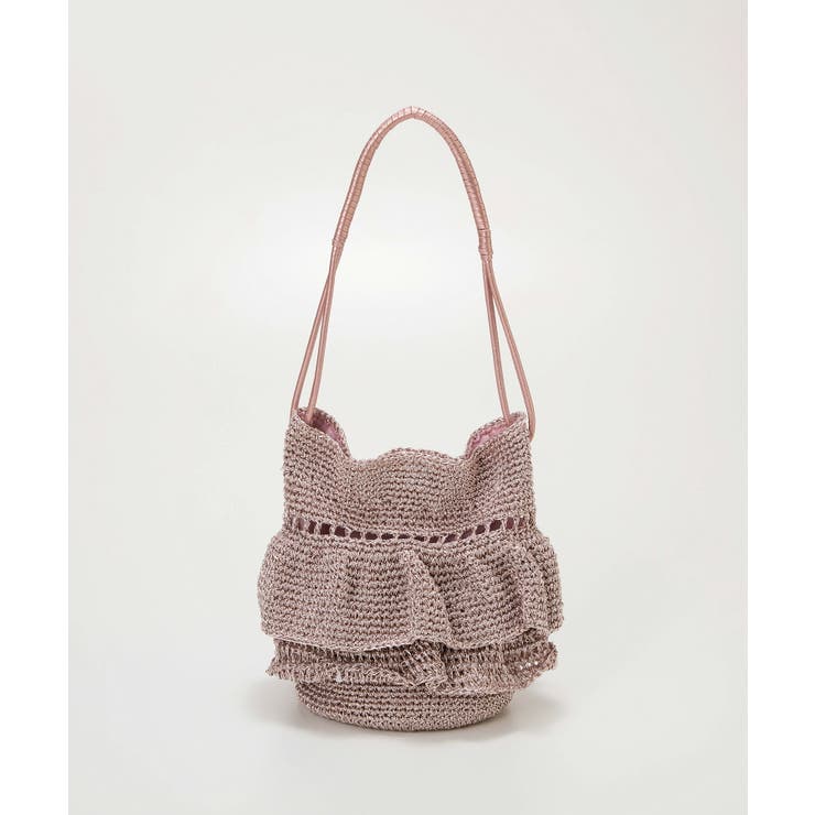 シャンパン | 【TREASURE TOPKAPI】メタルコード フリル ショルダーバッグ | TOPKAPI