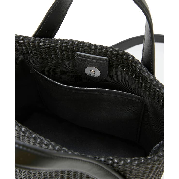 【Breath】レザーハンドル ショルダー付き トート カゴバッグ | TOPKAPI | 詳細画像14 