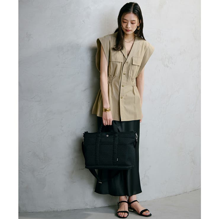 【Breath】ポリメッシュ ショルダー付き A4 トートバッグ | TOPKAPI | 詳細画像4 