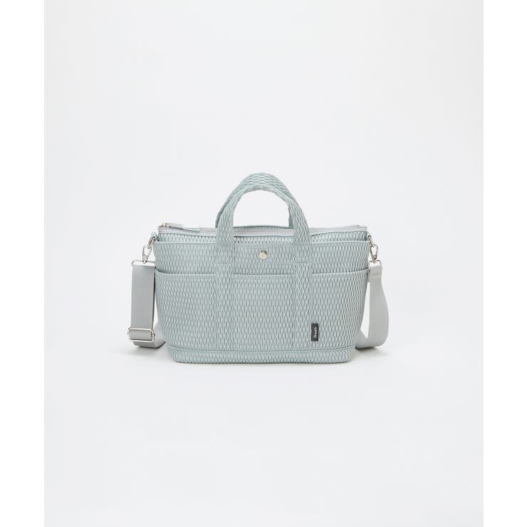ライトグレー | 【Breath TOPKAPI】ポリメッシュ ショルダー付き トートバッグ | TOPKAPI