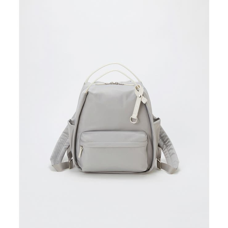 Breath】【撥水】ツヤ ナイロン レザーハンドル ミニ リュック[品番 Breath】【撥水】ツヤ ナイロン レザーハンドル ミニ リュック[品番