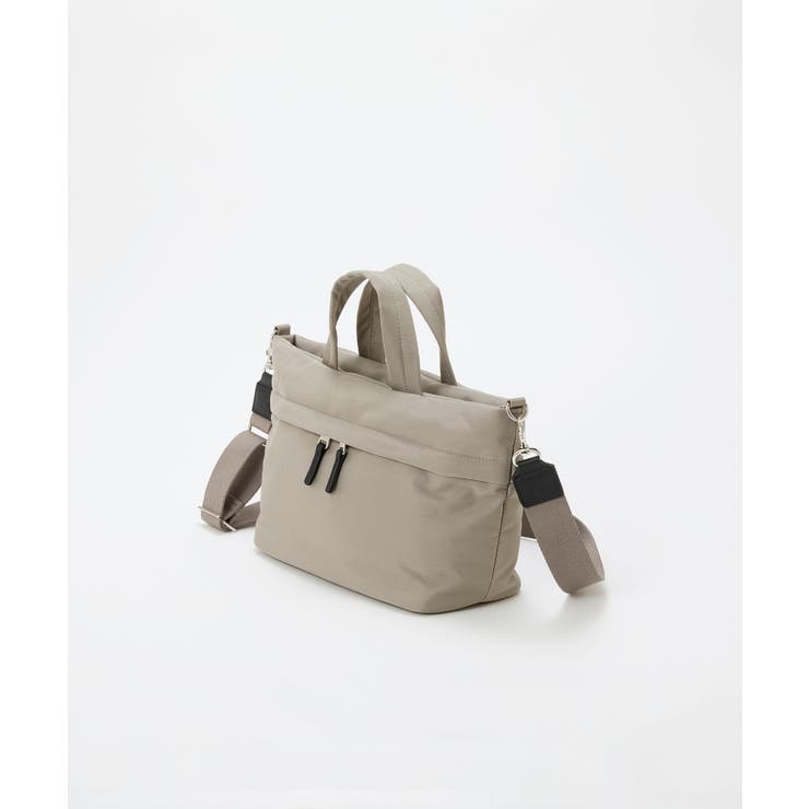 【Breath】【撥水】マット ナイロン ショルダー付き ミニ トートバッグ | TOPKAPI | 詳細画像5 