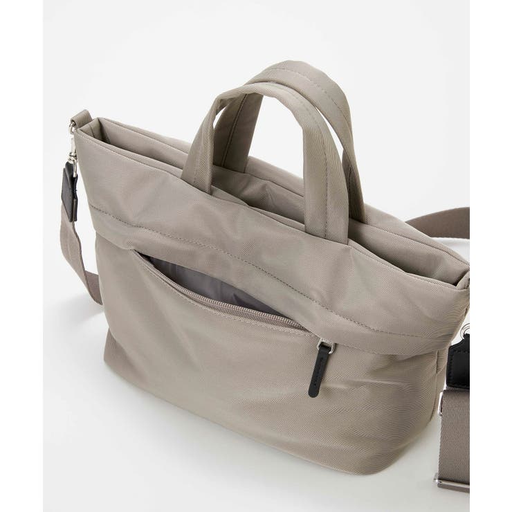 【Breath】【撥水】マット ナイロン ショルダー付き ミニ トートバッグ | TOPKAPI | 詳細画像12 