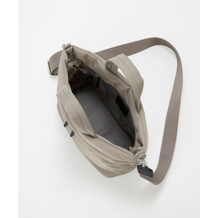 【Breath】【撥水】マット ナイロン ショルダー付き ミニ トートバッグ | TOPKAPI | 詳細画像14 