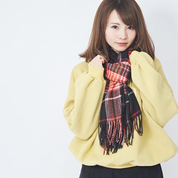 大判チェックマフラー 韓国ファッション 韓国 秋 秋冬 冬 品番 Totw Totty トッティ のレディースファッション通販 Shoplist ショップリスト