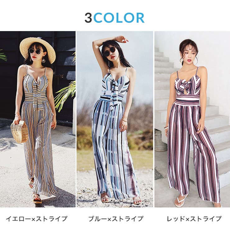 ランダムストライプ ワンピース  水着[品番：OSRW0004219]｜OSYAREVO（オシャレボ）のレディースファッション通販｜SHOPLIST（ショップリスト）