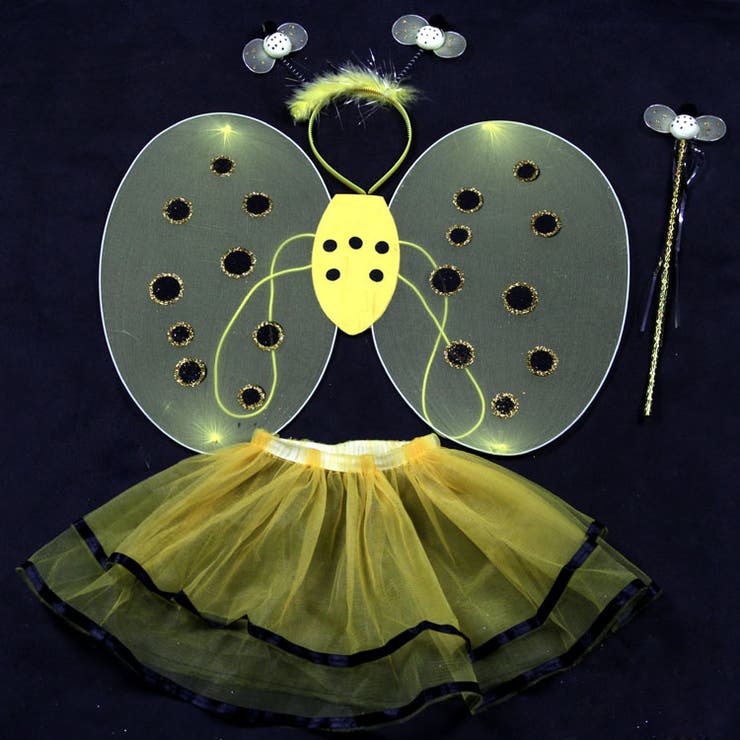 ハロウィン 衣装 子供 妖精 羽 ステッキ カチューシャ 仮装衣装 天使 | OSYAREVO | 詳細画像1 