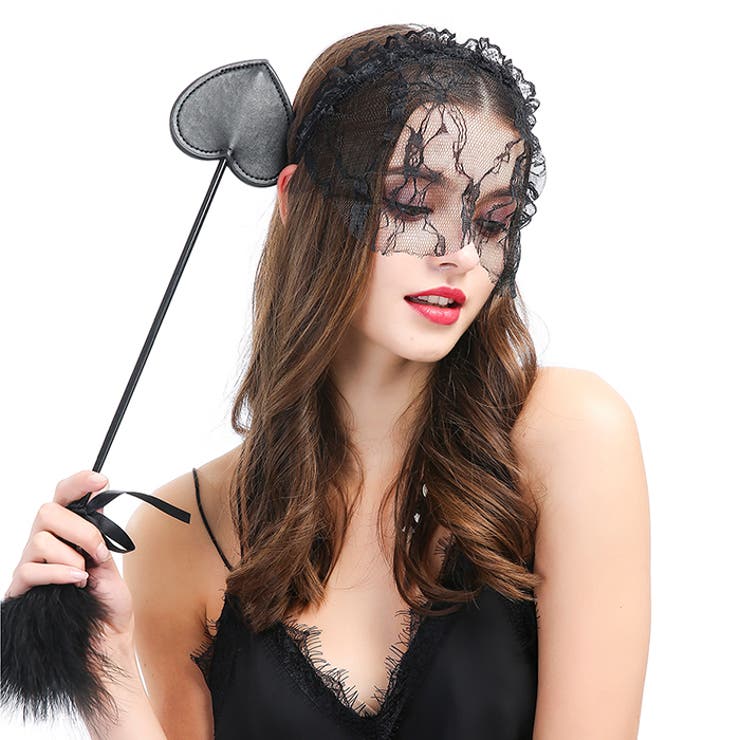 カチューシャ レースマスク ブラック | OSYAREVO | 詳細画像5 