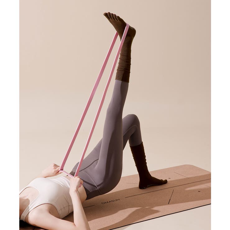 ヨガ ピラティス ソックス 靴下 5本指 リブ ロング yoga | OSYAREVO | 詳細画像3 