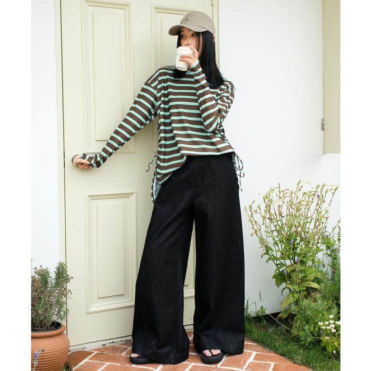 【紫外線カット率99％以上】体型カバー サイドギャザー ラッシュガード | OSYAREVO | 詳細画像24 