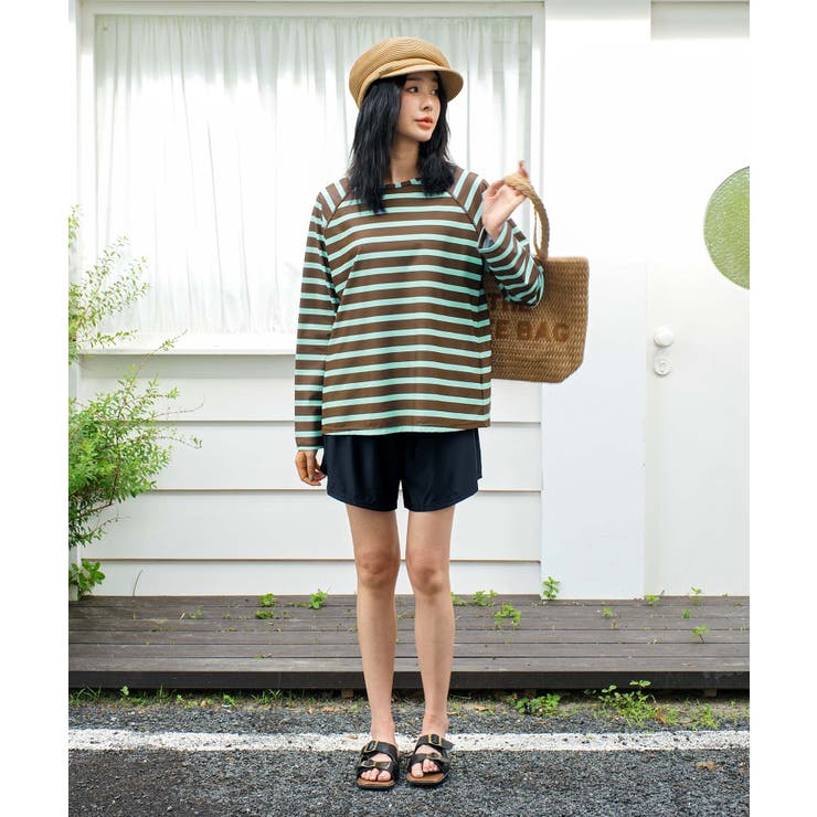 【紫外線カット率99％以上】uvカット 体型カバー ラッシュガード | OSYAREVO | 詳細画像21 