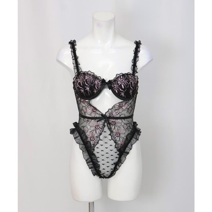 フラワーレース テディ ランジェリー セクシー 下着セット | OSYAREVO | 詳細画像22 