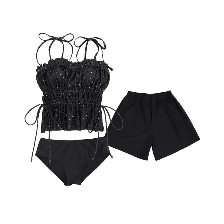 シャーリング フリル キャミソール 水着 セットアップ レディース | OSYAREVO | 詳細画像91 