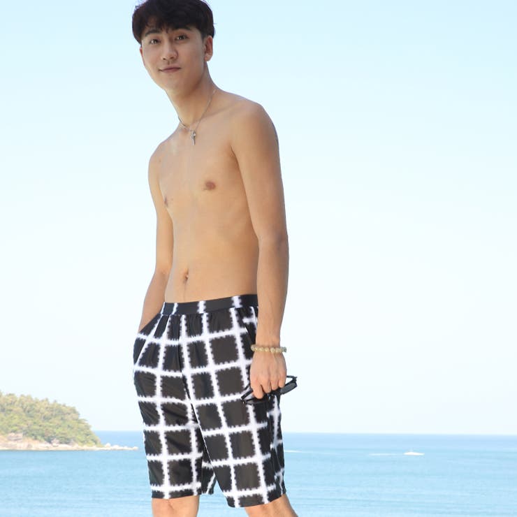 ブラック | メンズ水着 通販 サーフパンツ | OSYAREVO