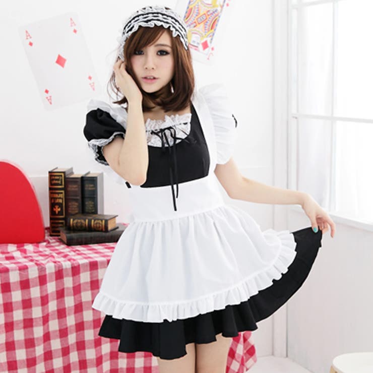 BLACK | クリスマス コスプレ メイド服 | OSYAREVO