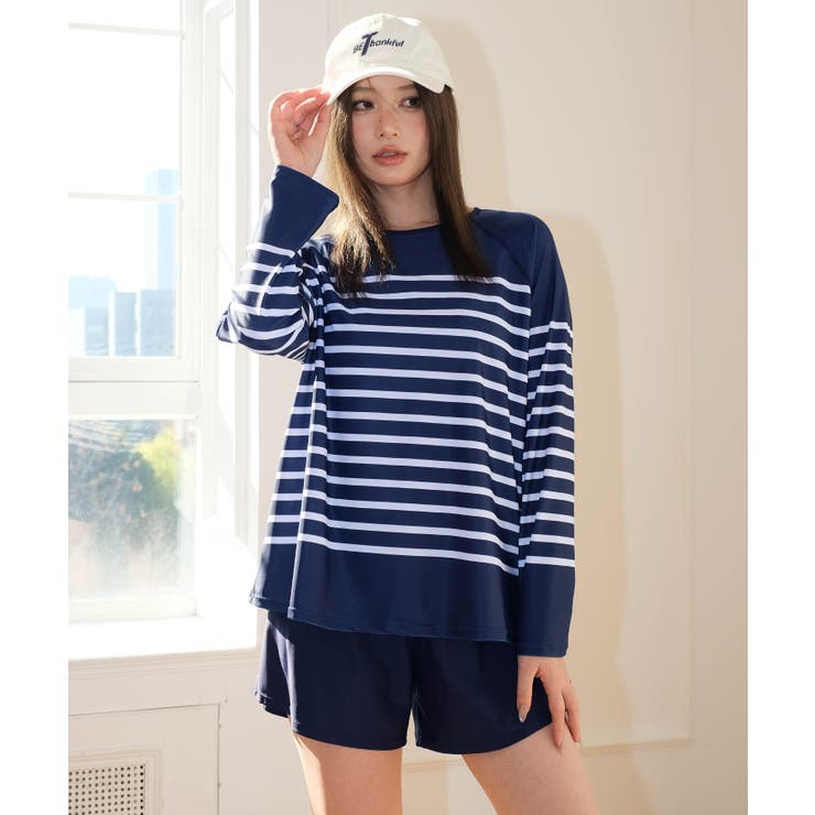 体型カバー ラッシュガード セットアップ | OSYAREVO | 詳細画像21 