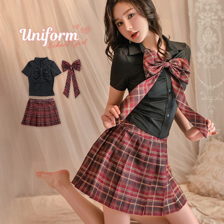 クリスマス コスプレ ビッグリボン スクール 制服 | OSYAREVO | 詳細画像1 