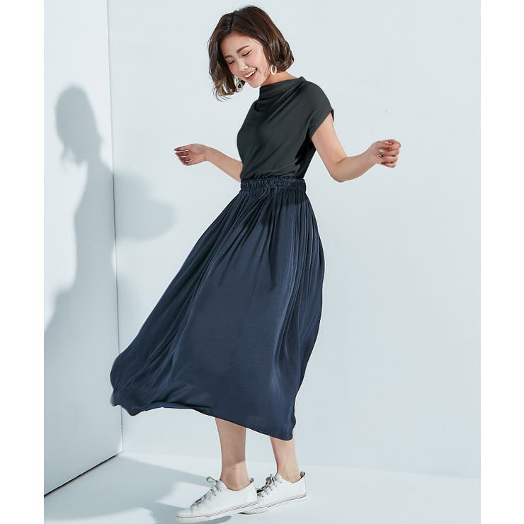 BLACK | ノースリーブ トップス サブリナネック | OSYAREVO