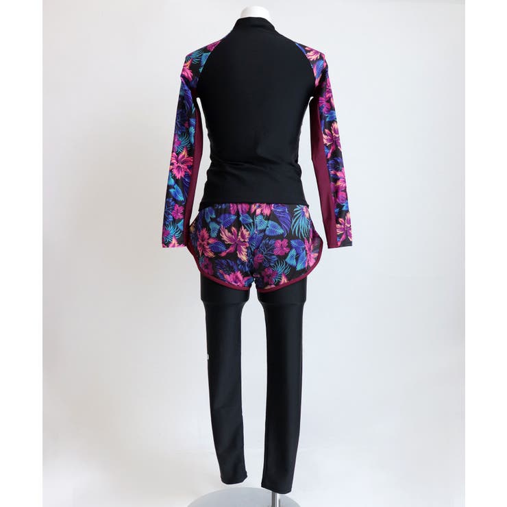 ダークフラワー ラッシュガード 水着 セットアップ | OSYAREVO | 詳細画像15 