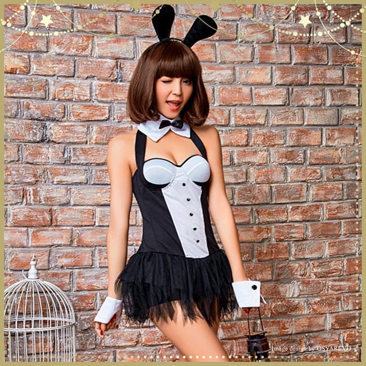 上品な ハロウィン コスプレバニーガール ミニワンピース[品番 バニーガール