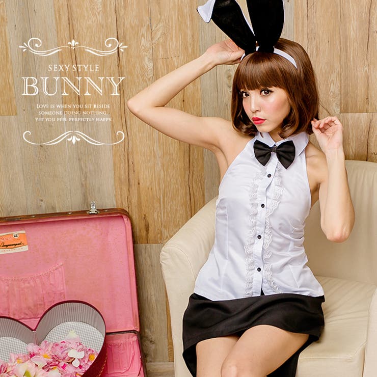 ハロウィン コスプレモノトーン 定番バニー | OSYAREVO | 詳細画像1 