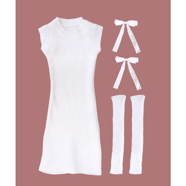 クリスマス ニットワンピース アームウォーマー | OSYAREVO | 詳細画像14 