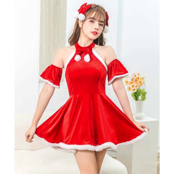 コスプレ ハイネック ワンピース クリスマスサンタ | OSYAREVO | 詳細画像6 