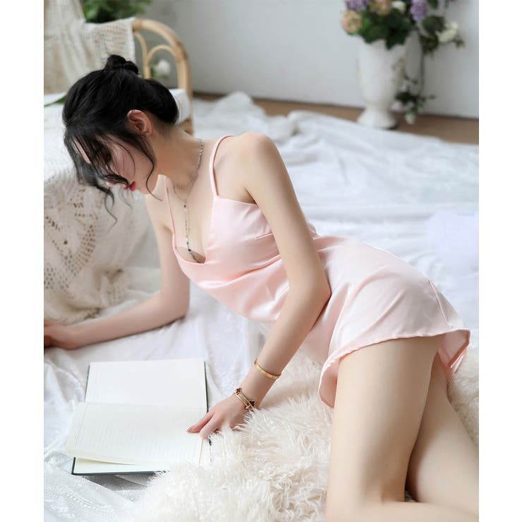 セクシーランジェリー サテン キャミソールランジェリー 下着 ベビードール | OSYAREVO | 詳細画像11 