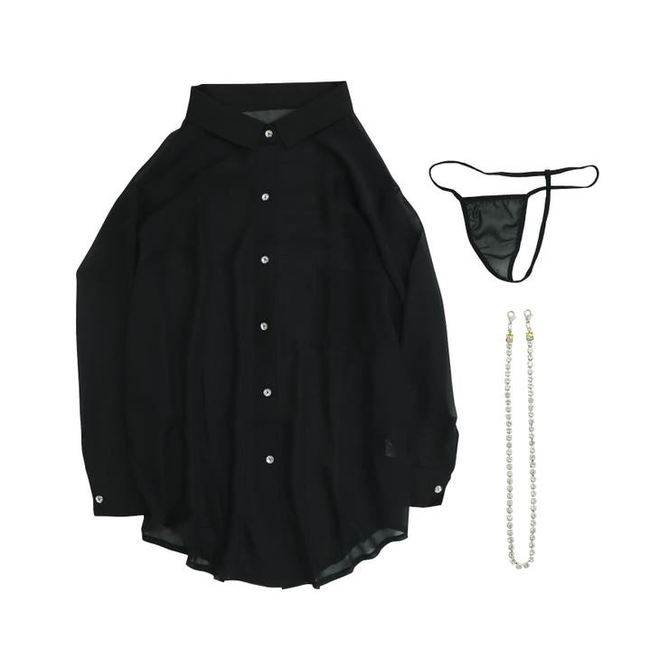 2WAY シアーシャツ ランジェリー | OSYAREVO | 詳細画像32 