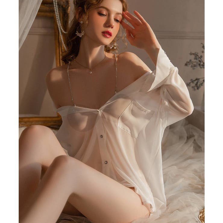 2WAY シアーシャツ ランジェリー | OSYAREVO | 詳細画像27 