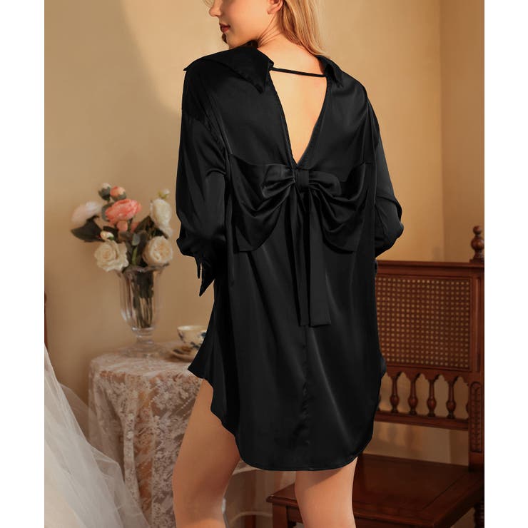 バックリボン シャツ ランジェリー | OSYAREVO | 詳細画像7 