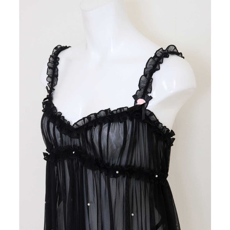 フリルギャザー パール ベビードール | OSYAREVO | 詳細画像23 