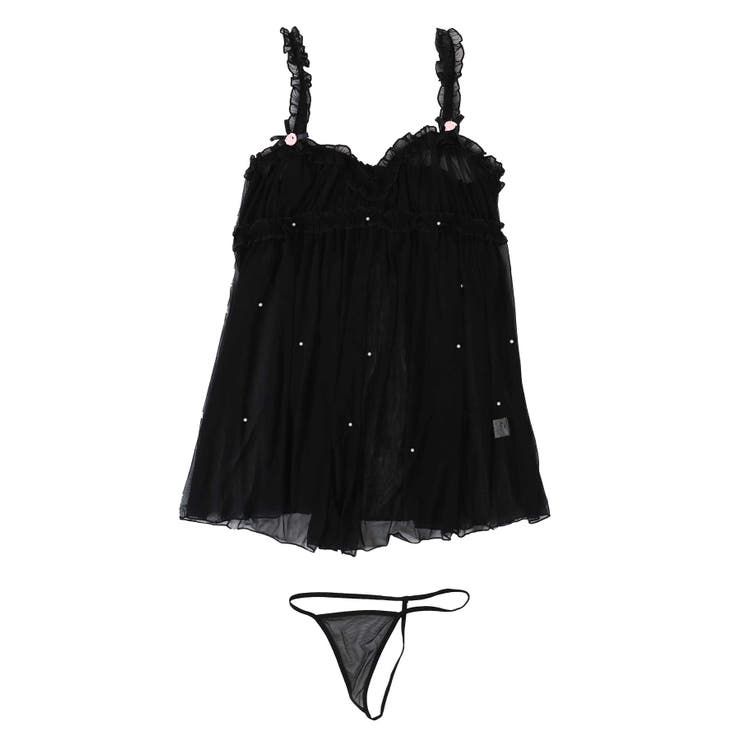 フリルギャザー パール ベビードール | OSYAREVO | 詳細画像25 