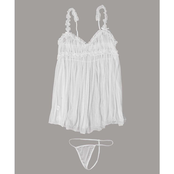 フリルギャザー パール ベビードール | OSYAREVO | 詳細画像27 