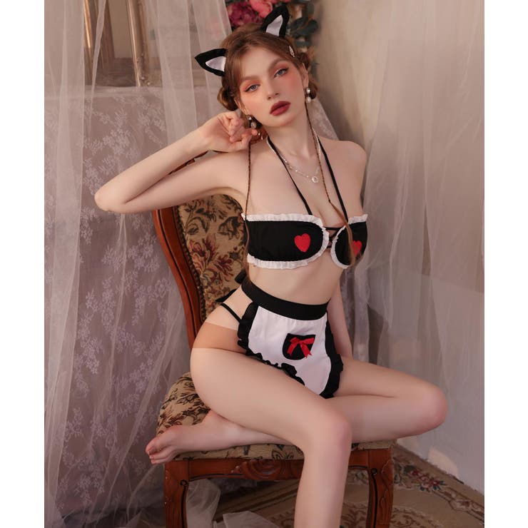 クリスマス コスプレ キャット メイド ランジェリー | OSYAREVO | 詳細画像7 