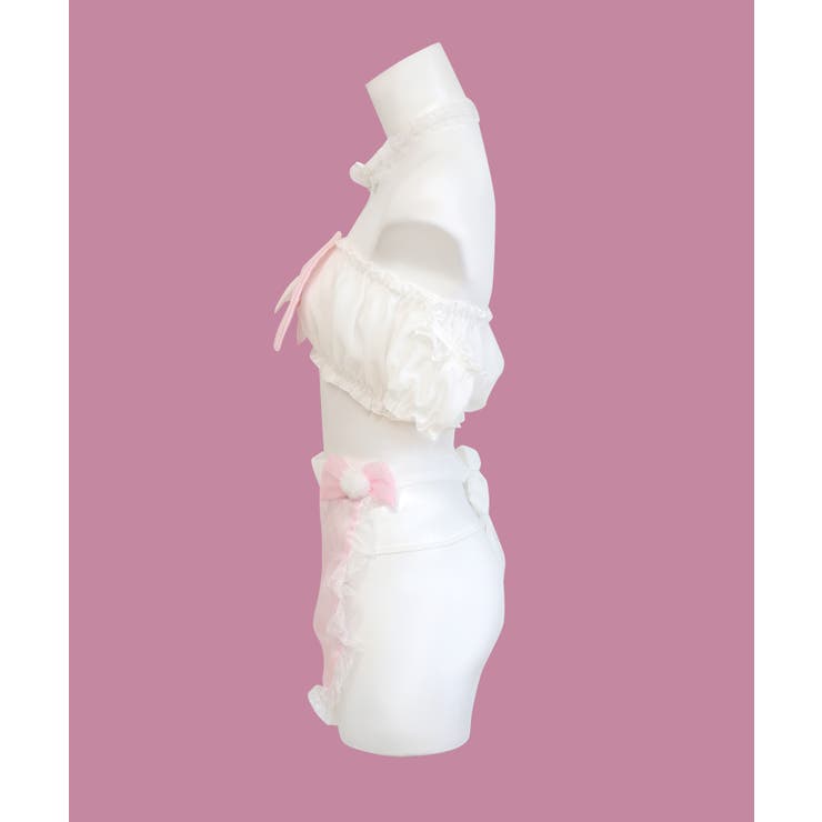 クリスマス コスプレ フリル×リボン メイド ランジェリー | OSYAREVO | 詳細画像21 