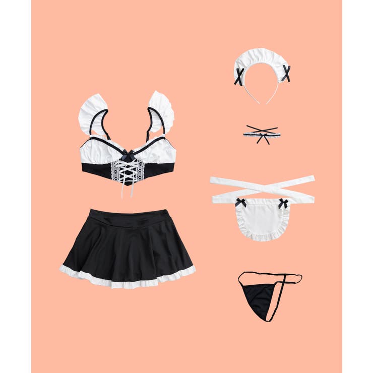 クリスマス コスプレ ギャザー×フリル メイド ランジェリー | OSYAREVO | 詳細画像9 