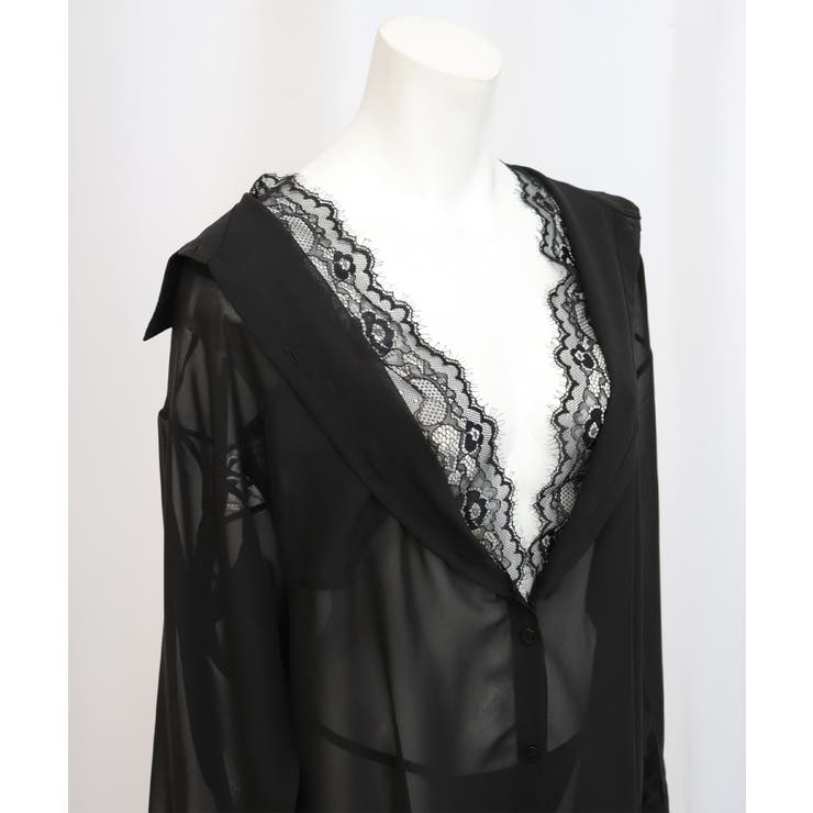 ドッキングレース シャツ ランジェリー セクシー 下着セット	 | OSYAREVO | 詳細画像22 