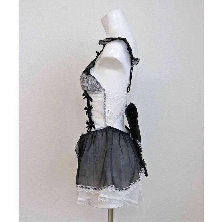 クリスマス コスプレ レース×リボン メイド ランジェリー | OSYAREVO | 詳細画像24 