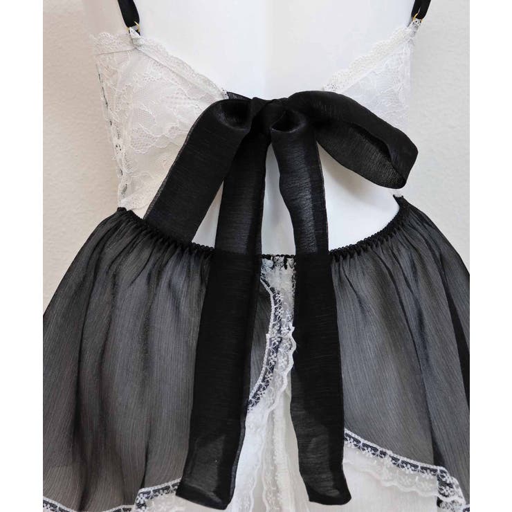 クリスマス コスプレ レース×リボン メイド ランジェリー | OSYAREVO | 詳細画像28 